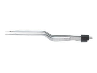 7 1/2” (19.1cm) Gerald Bayonet Irregular, Bipolar Forceps, 1.0mm