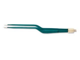 7 1/2” (19.1cm) Gerald Bayonet Non-Stick Bipolar Forceps, Insulated, 1.0mm