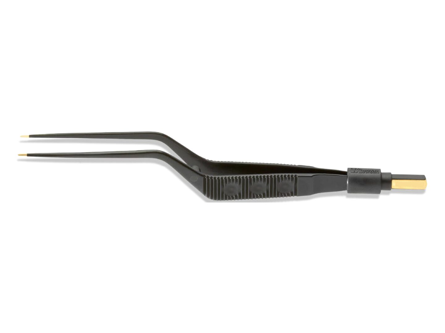 10" (25.4cm) Narrow Line Bayonet Non-Stick Bipolar Forceps, Ins., 0.1mm, W/Eu Connector