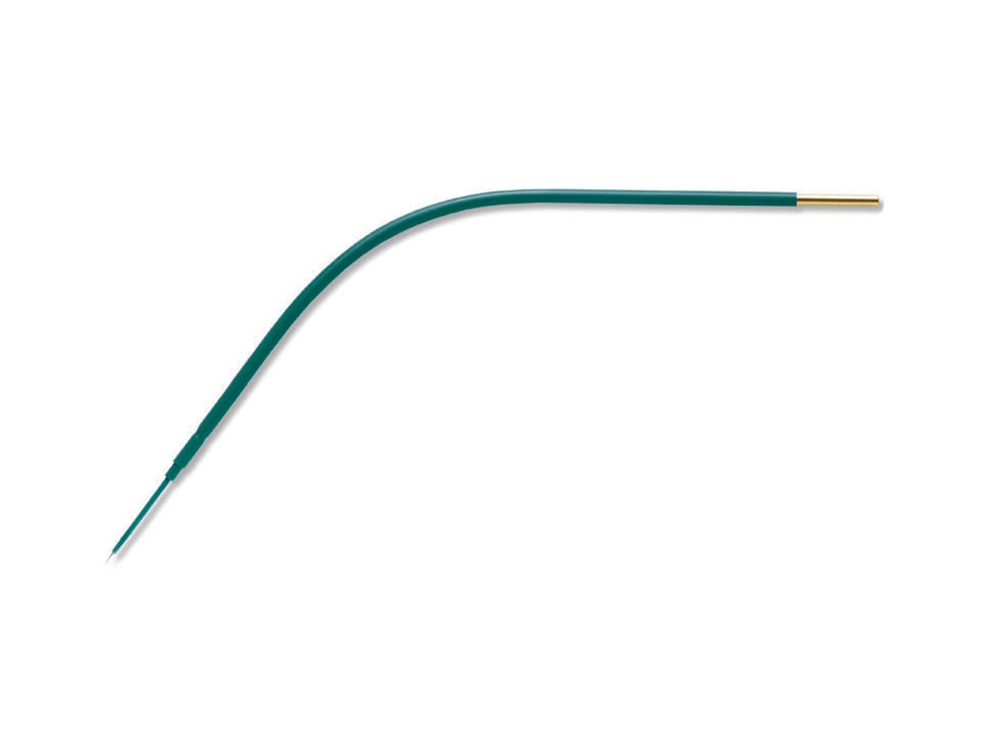 5 7/8” (14.9cm) Tungsten Microdissection Needle, Insulated, Curved