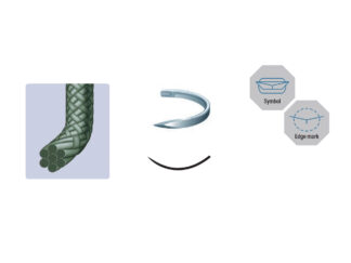 4-0 Polyester Suture, 8.0mm Trape Spatula, 1/4, 45cm