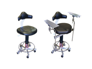 Operating Stool Saddle+ Std Armrests