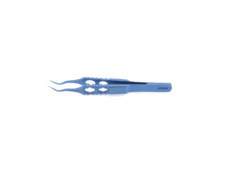 Swan Neck Forceps 90mm (3.5") - Notched Titanium