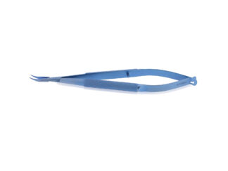 Titanium Needleholder With Lock 115mm (4.5") - Curved Fine