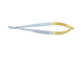 Castroviejo Needleholder No Lock 140mm (5.5") - Curved T/C Jaws