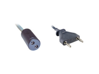 Bipolar Cable - 2 Pin Instrument Fitting To 2 Fixed Plug 28.6mm Machine Fitting