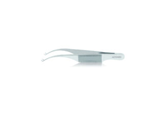 Polack Double Corneal Forceps 75mm (3.0") - 1 Into 2 Teeth