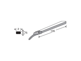 Silicone Lace 2.0 x 0.75mm