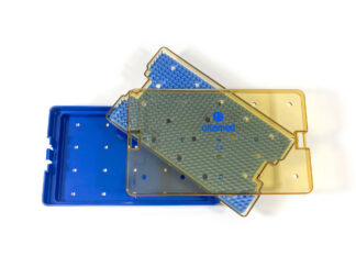 Sterilising Tray Insert Tray With Mat 254 x 152mm (10 x 6 x 1.5") Polymer