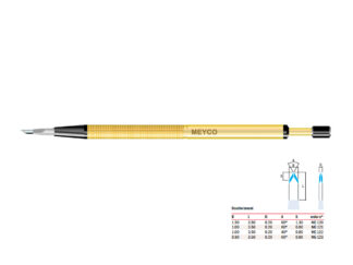 Diamond Knife Double Lancet 60°